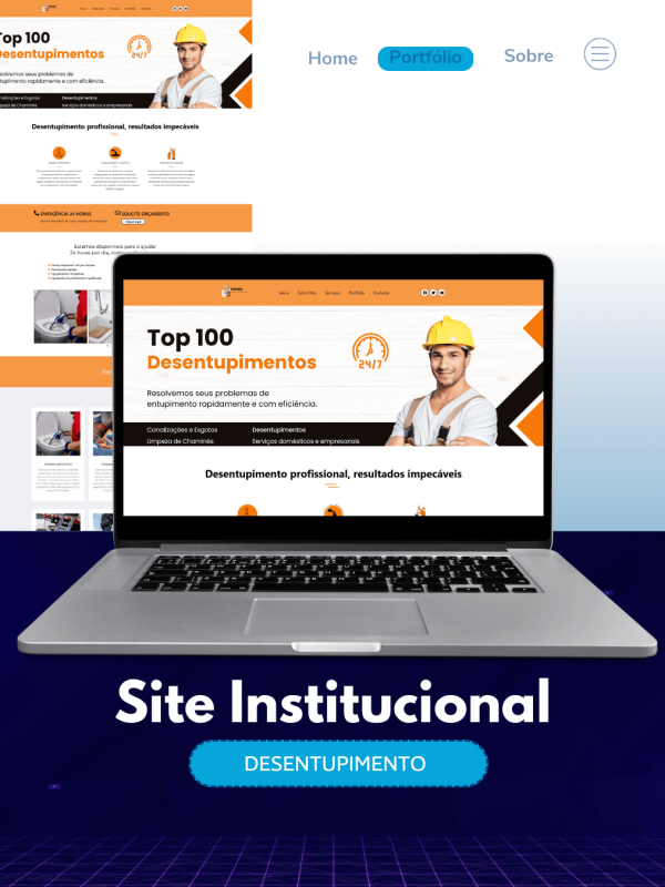 Site institucional - Desentupimento